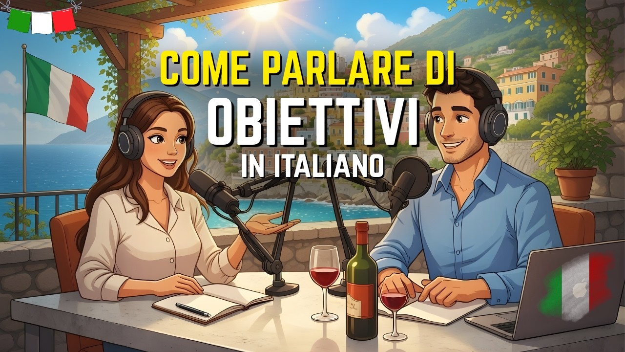 How to talk about Goals in Italian | Italian Podcast for Easy Conversation (A2) #italianpodcast