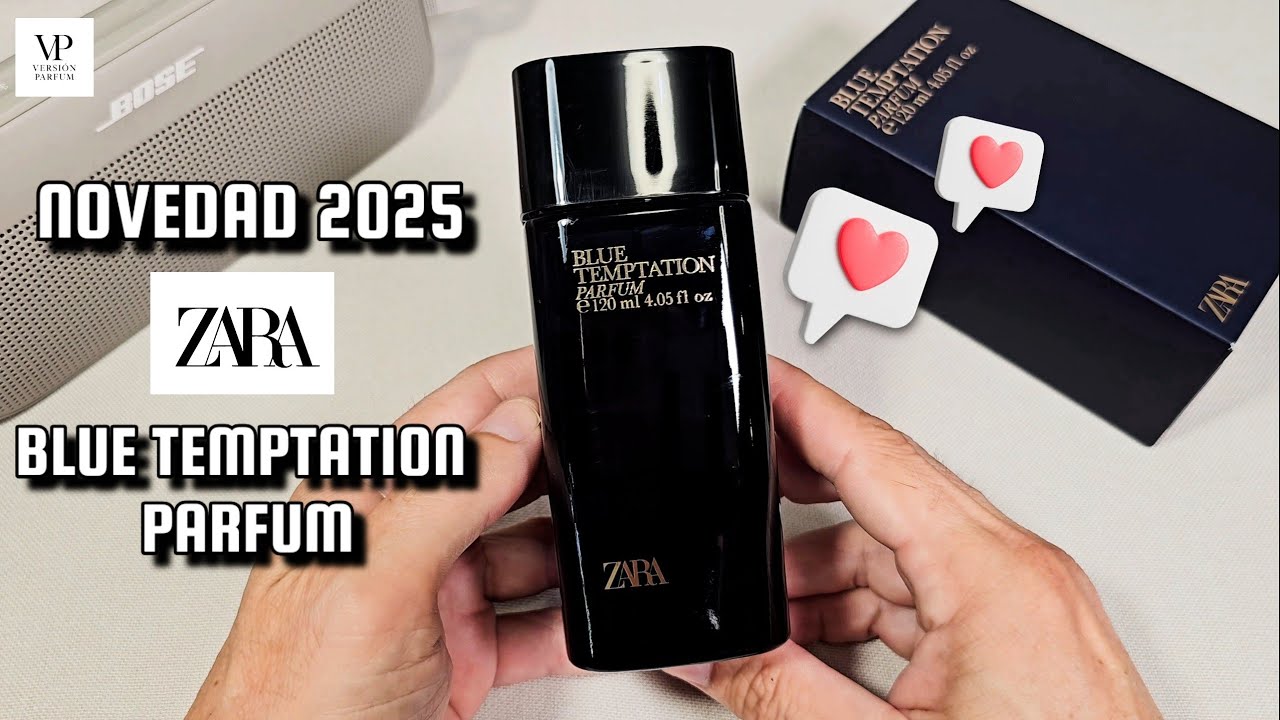 NOVEDAD DE ZARA BLUE TEMPTATION PARFUM: la fragancia más elegante de Zara,novedad 2025.