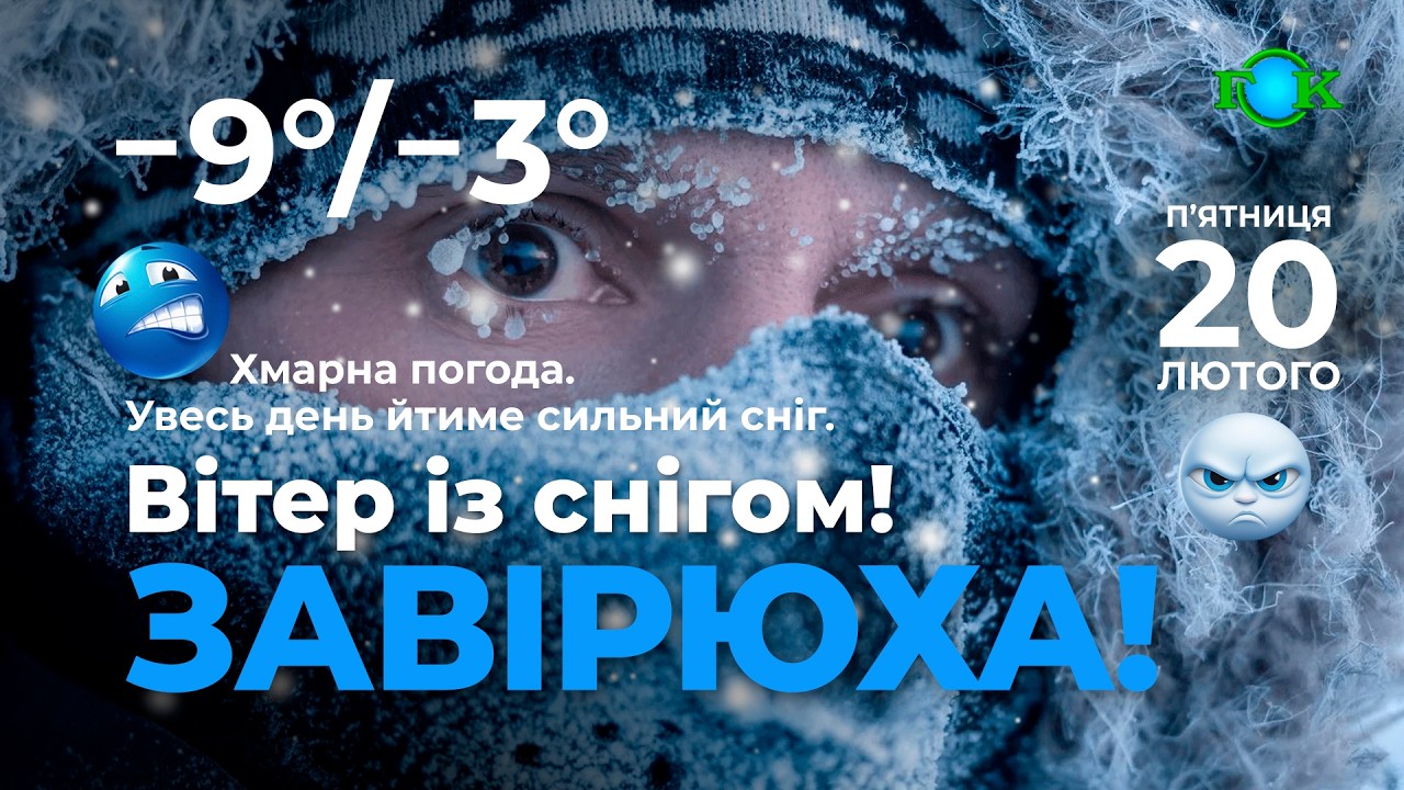 Погода на 20 ЛЮТОГО/ Погода на завтра
