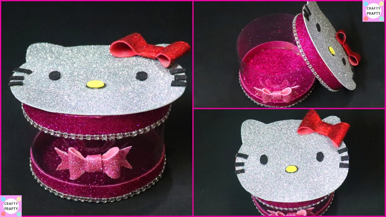DIY Hello Kitty Gift Box from RECYCLED Plastic Bottle  | Recycle Plastic Bottles | Best out of Waste