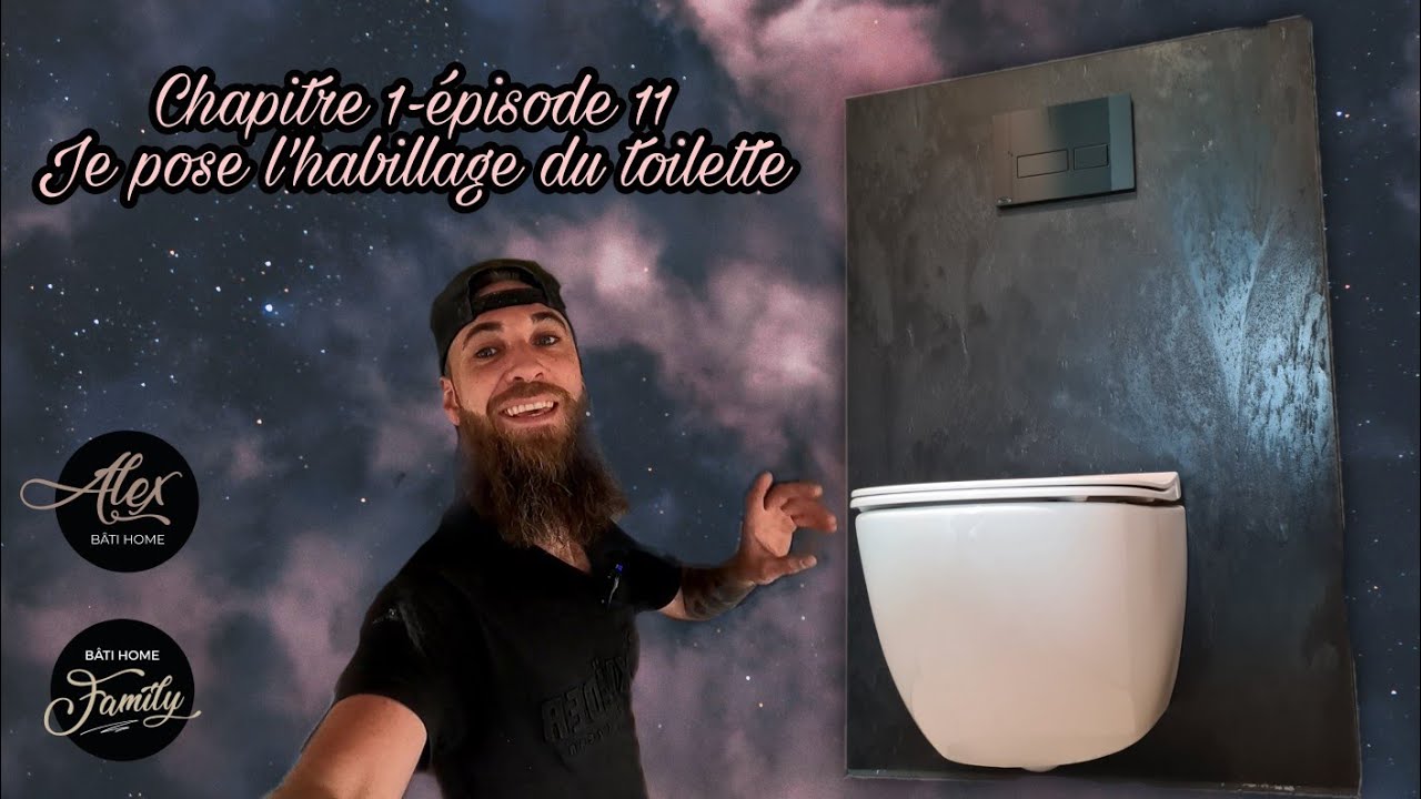 Je pose l'habillage du toilette wedi - Ep 11