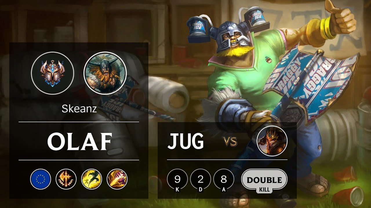 Olaf Jungle vs Jarvan IV - EUW Challenger Patch 9.13