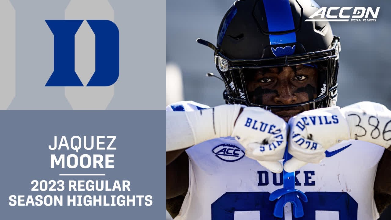 Jaquez Moore 2023 Regular Season Highlights | Duke RB