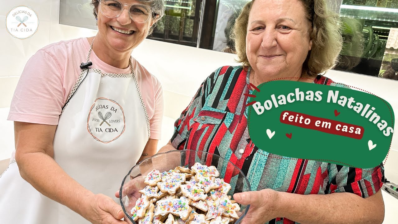 BOLACHA DECORADA DE NATAL FEITAS EM CASA DELICIOSA E PRÁTICA DE FAZER - DELÍCIAS DA TIA CIDA