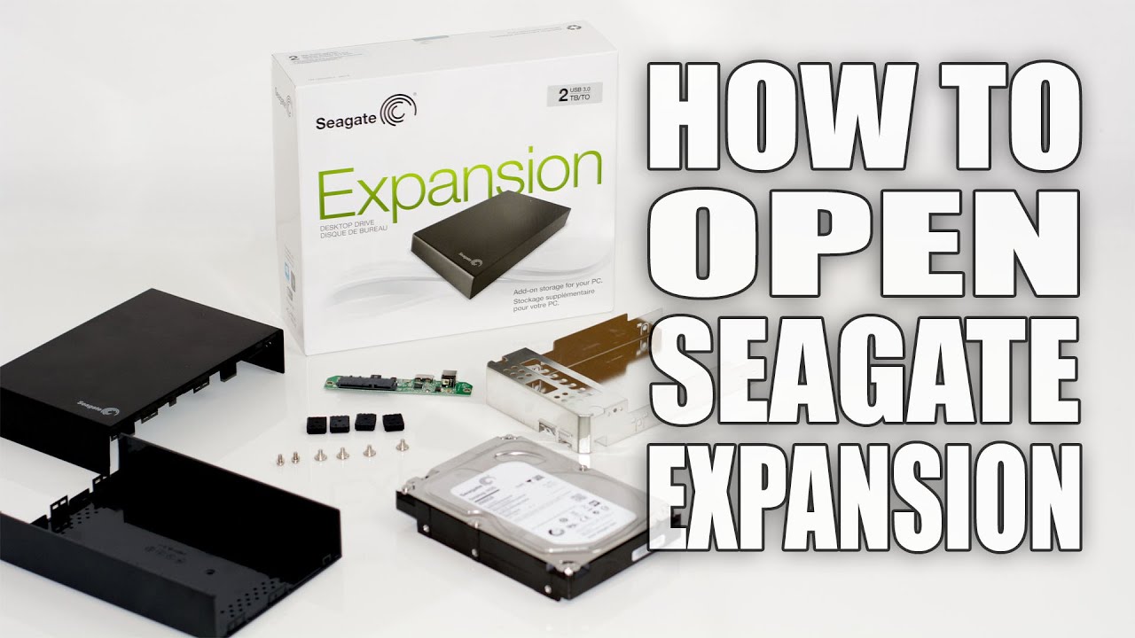 Как открыть/разобрать внешний настольный жесткий диск Seagate Expansion