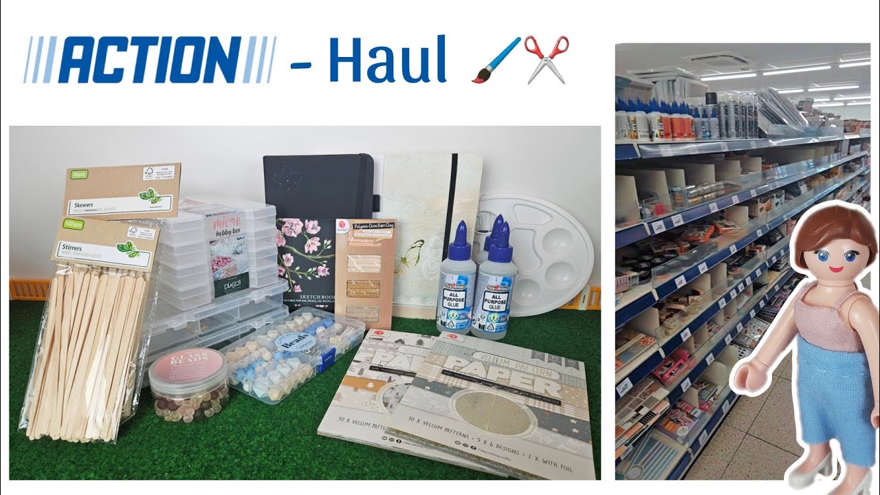 Action Haul 🛍✂️🖌 Live-Shopping, Bastelsachen, Playmobil, Miniaturen, Deutsch | Familie Hund