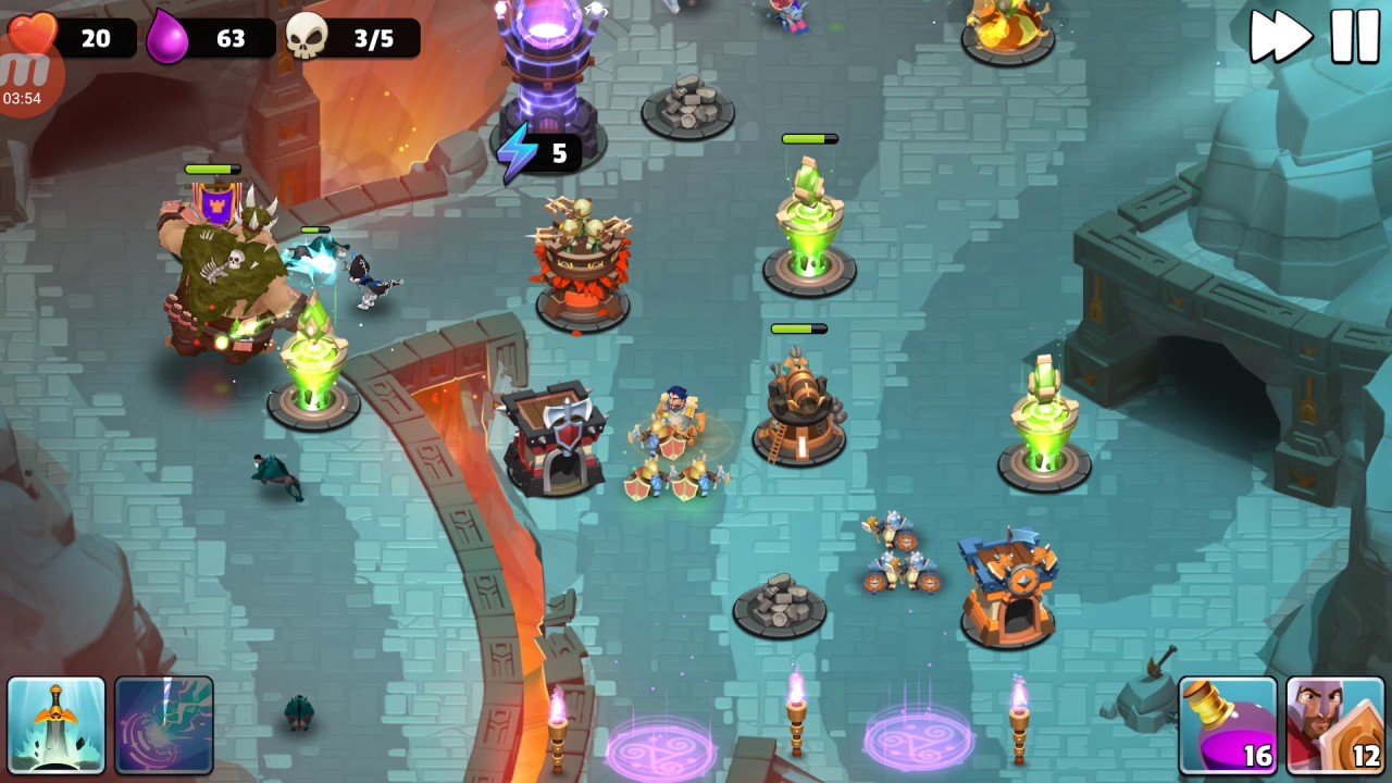 Castle Creeps TD - Chapter 9 Level 35-Avalanche Plaza 3 Stars