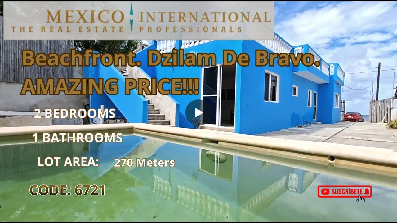 Beachfront. Dzilam de Bravo. AMAZING PRICE! | CODE 006721 | Mexico International Real Estate.