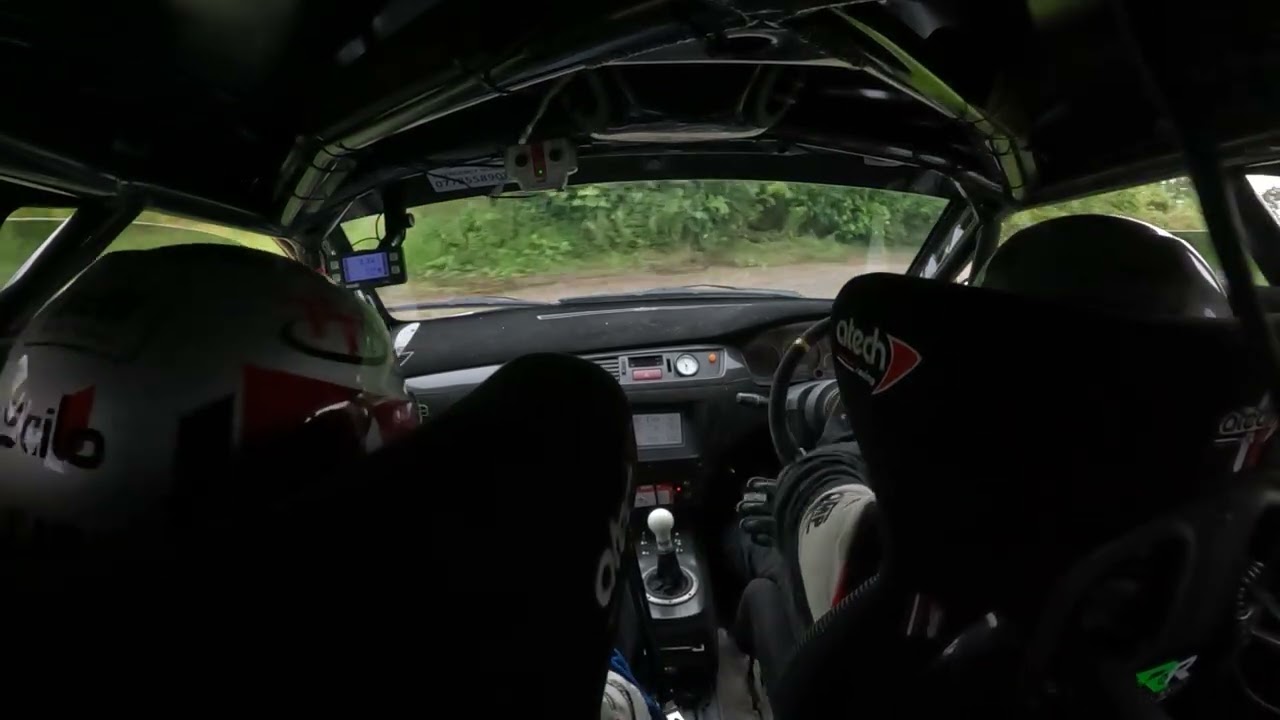 Loughgall rally 2025 stage 6 Nicky Caughey and Graeme Stewart evo 9