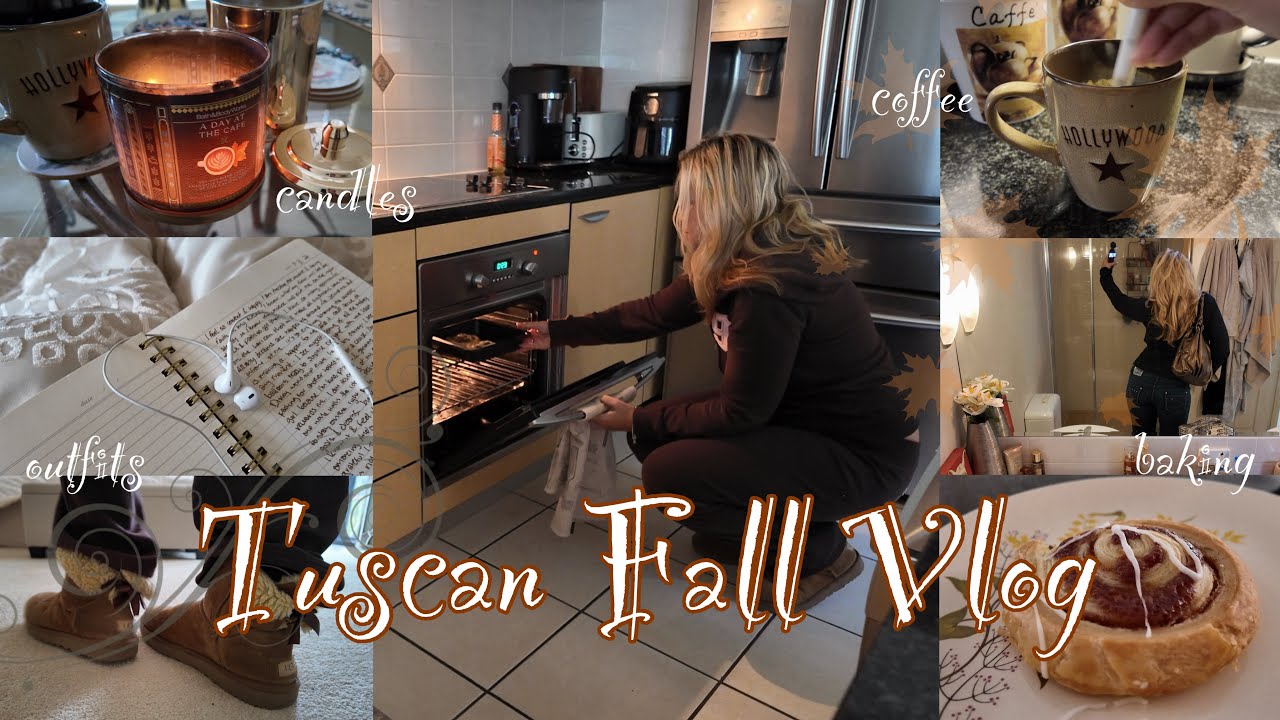 Tuscan Fall day in my life Vlog! 🍂 Cozy home vibes, coffee, candles, hollister haul & more