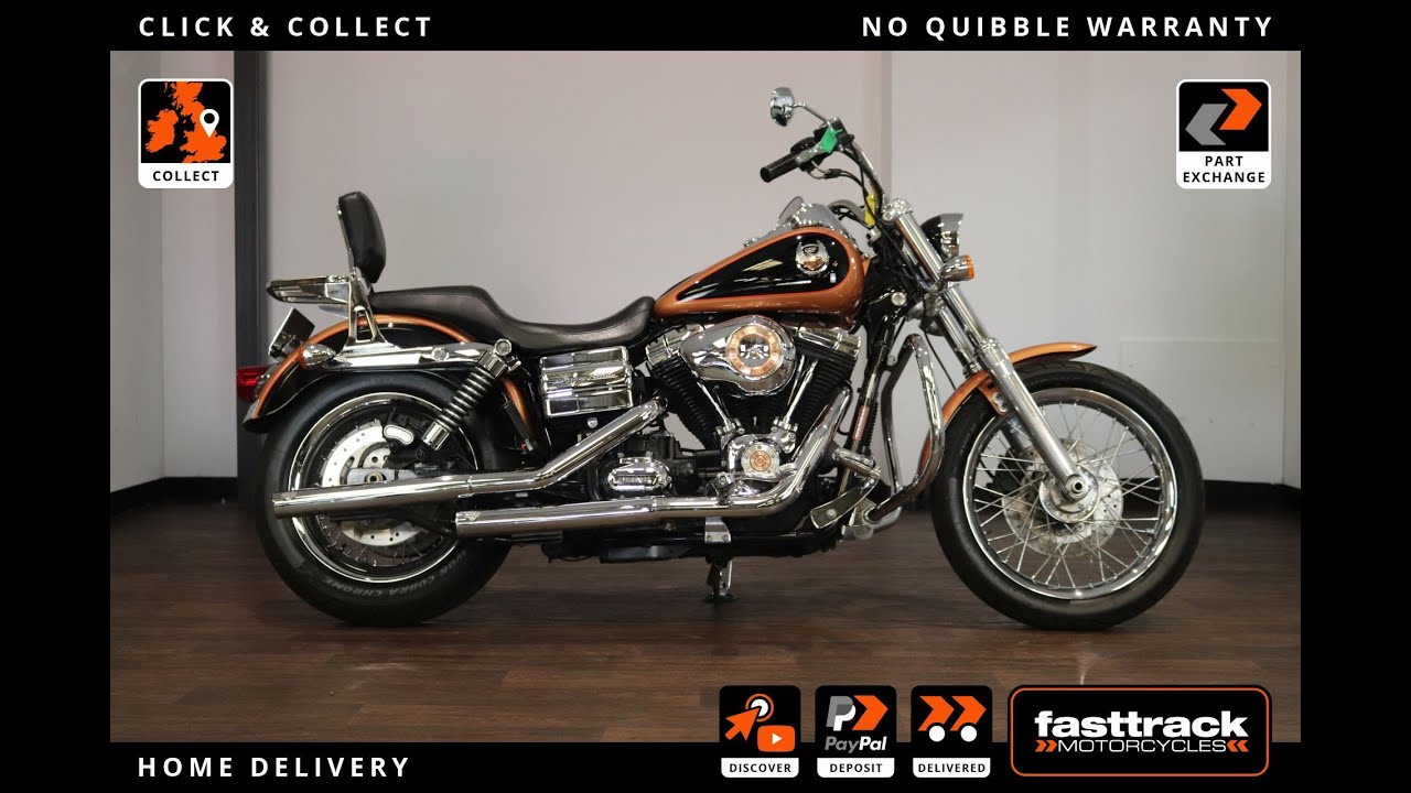 HARLEY DAVIDSON FXDC SUPERGLIDE ANNIVERSARY 2008 VIDEO TOUR WALK AROUND