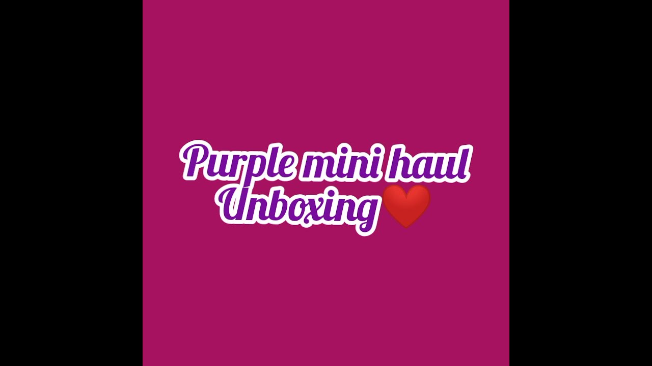 purple mini haul unboxing💜 #shorts #youtubeshorts #makeup #purplehaul #skincare #skincareshorts