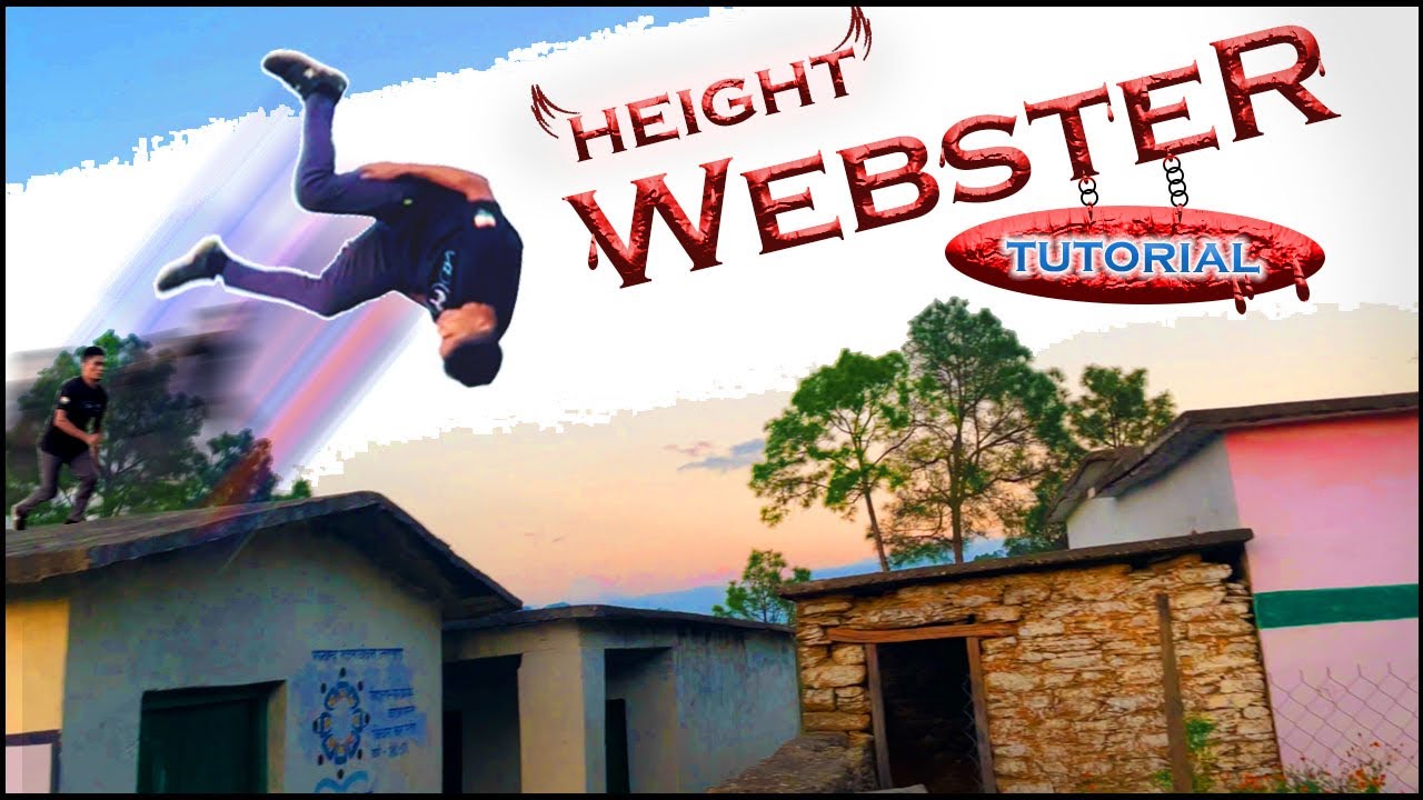 Webster front flip tutorial from height