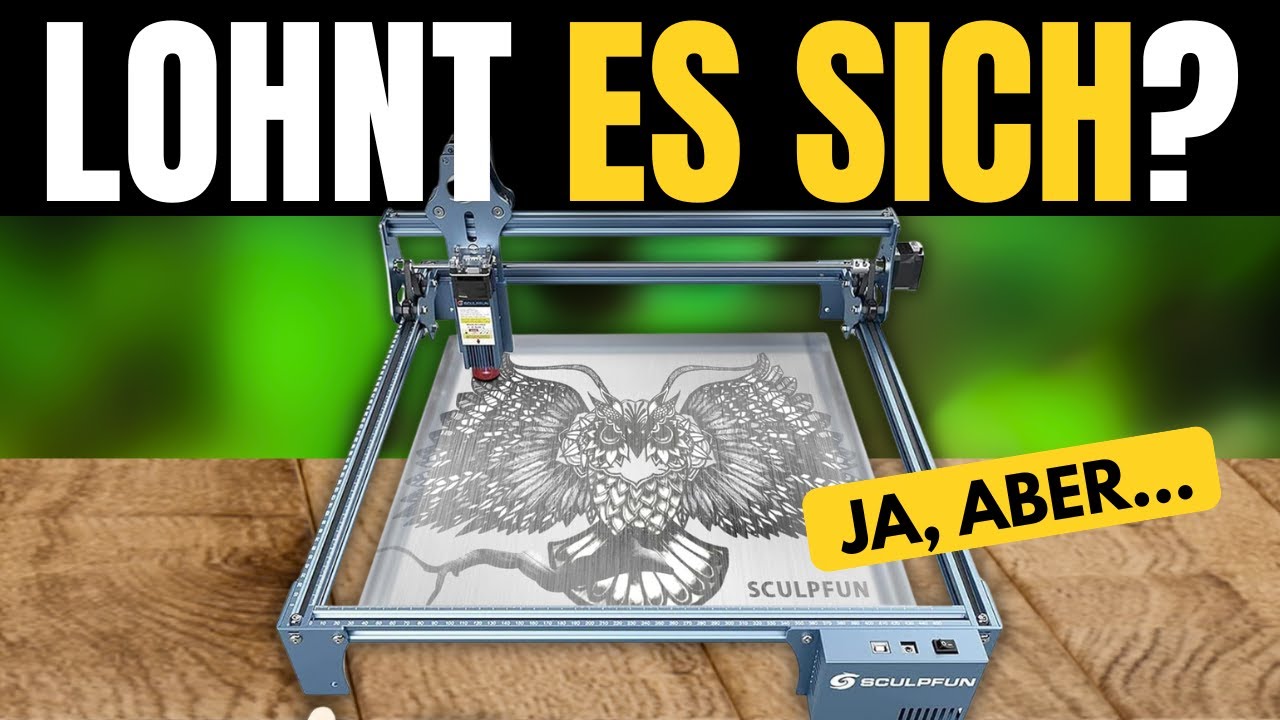 SCULPFUN S9 Laser Graviermaschine &ndash; Hochpr&auml;ziser 90W CNC-Laserschneider f&uuml;r Holz & Gravuren