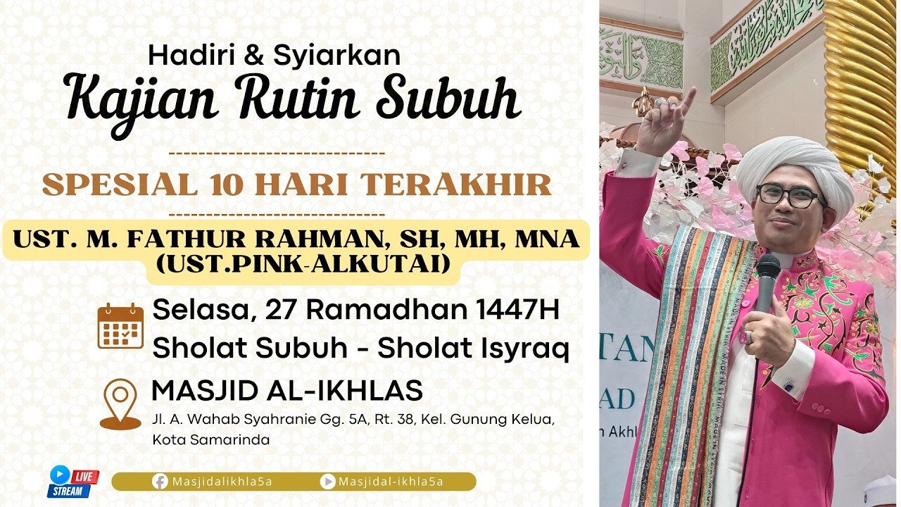 (LIVE)TAKLIM 27 RAMADHAN 1447 / 17 MARET 2026