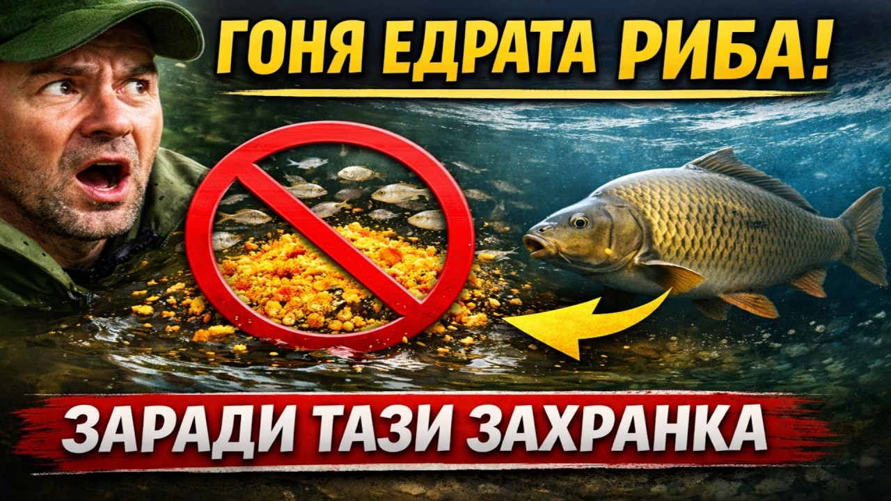 Стига си хранил дребосъка! Ето защо захранката ти всъщност плаши едрата риба.