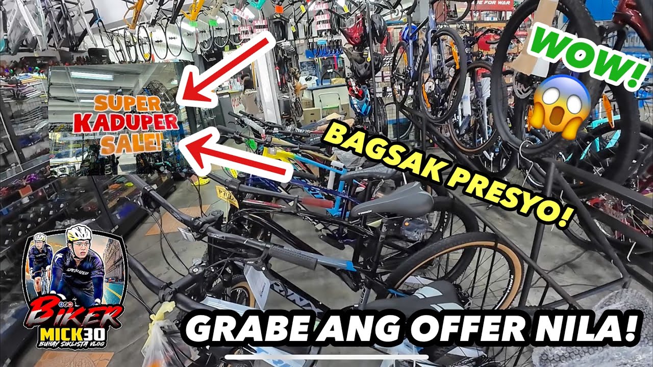 GRABE HIGH-END BIKES AT BIKE PARTS DITO BAGSAK PRESYO NA! 
