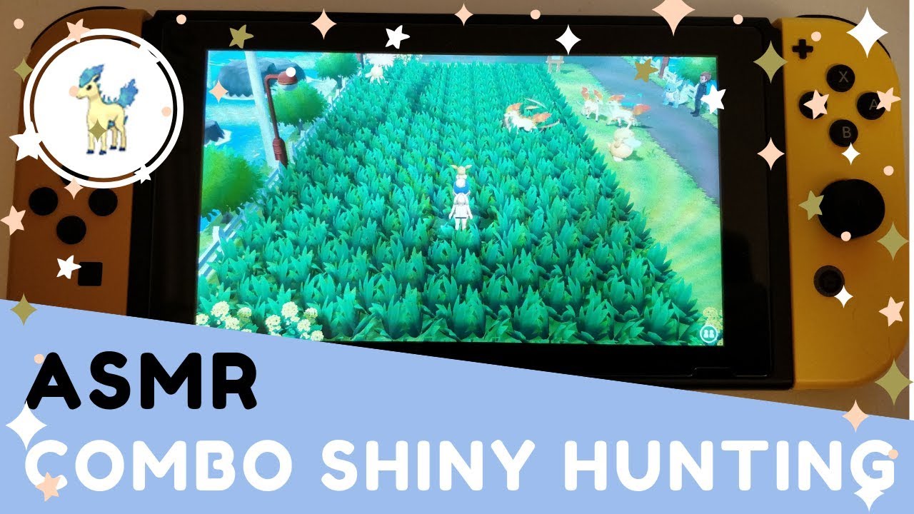 ASMR Combo Shiny Hunting for Ponyta in Pokemon Let's Go Eevee