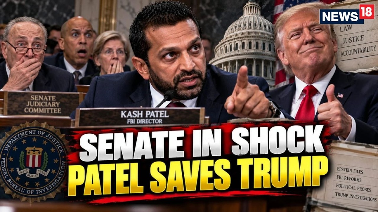 LIVE: Kash Patel&rsquo;s Fiery Senate Hearing |Trump, Epstein Files & FBI Under Fire | FBI Director | N18G