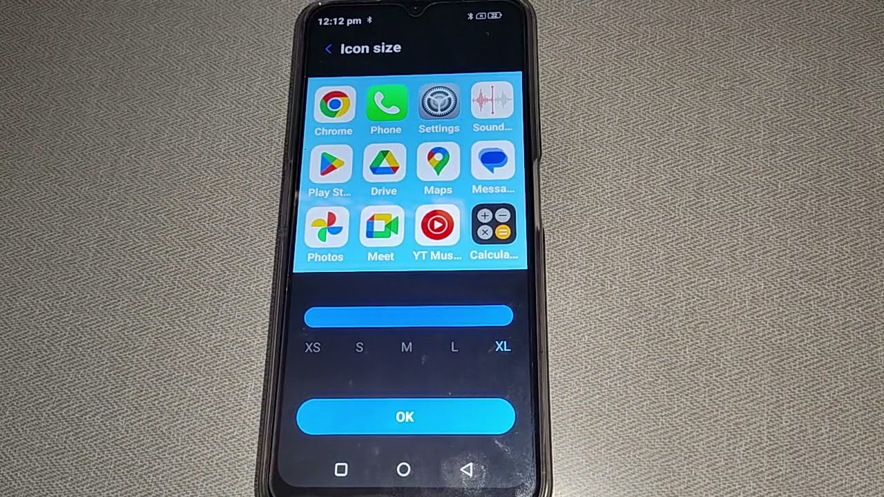 how to set icon size Lava X2, Lava x2 display setting