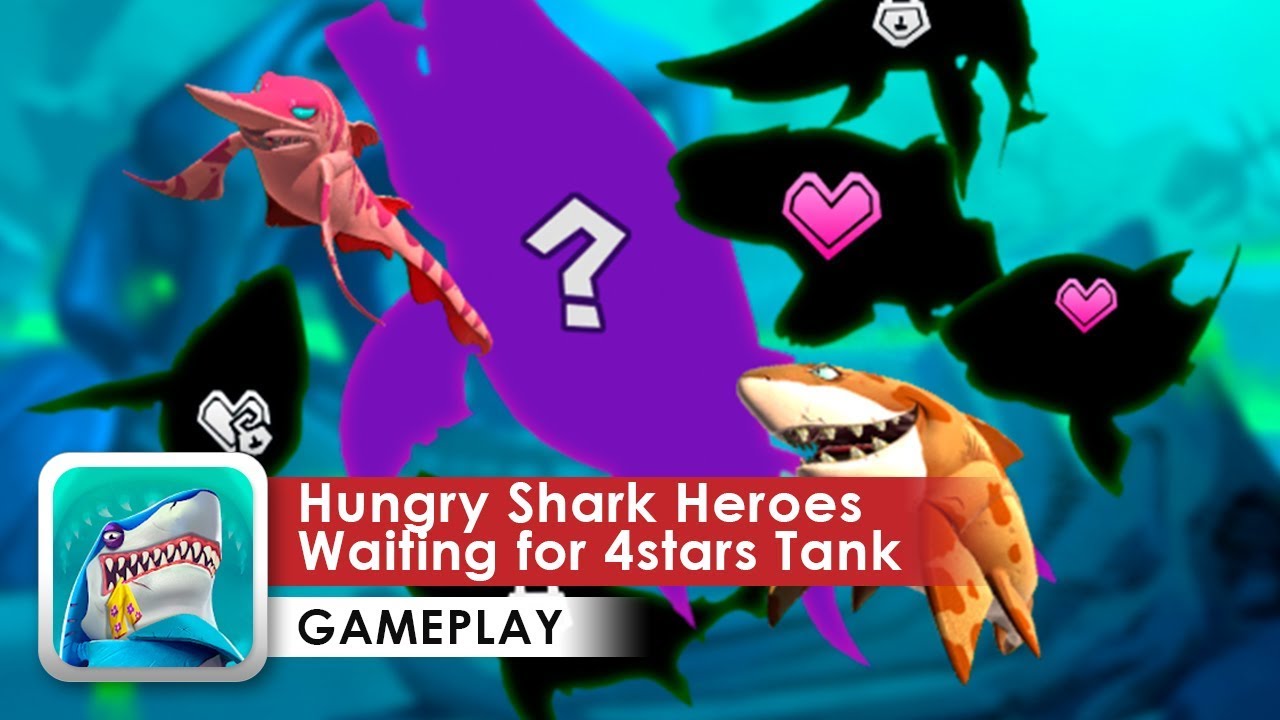 Hungry Shark Heroes Gameplay HD (Android) Waiting for 4star Tank
