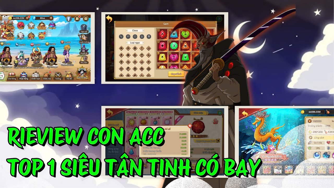 HUYỀN THOẠI HẢI TẶC - RIVIEW ACC TOP 1 SIÊU TÂN TINH | MẠNH GẦN NHƯ NHẤT GAME
