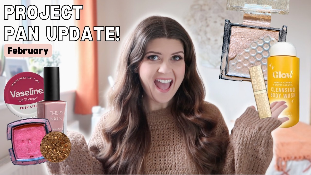 February Project Pan Update 2026 | big makeup use up challenge