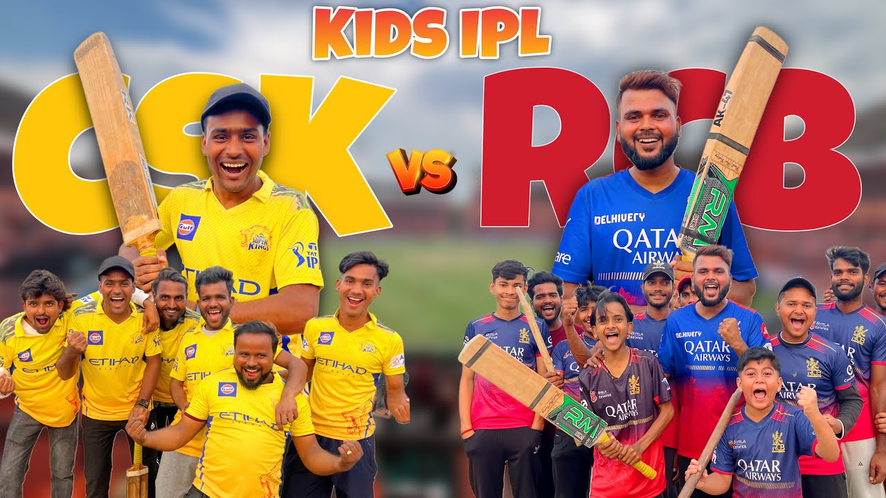 Csk Vs Rcb 🔥 Kids IPL 2025 😍 kon Jeeta Match ⁉️
