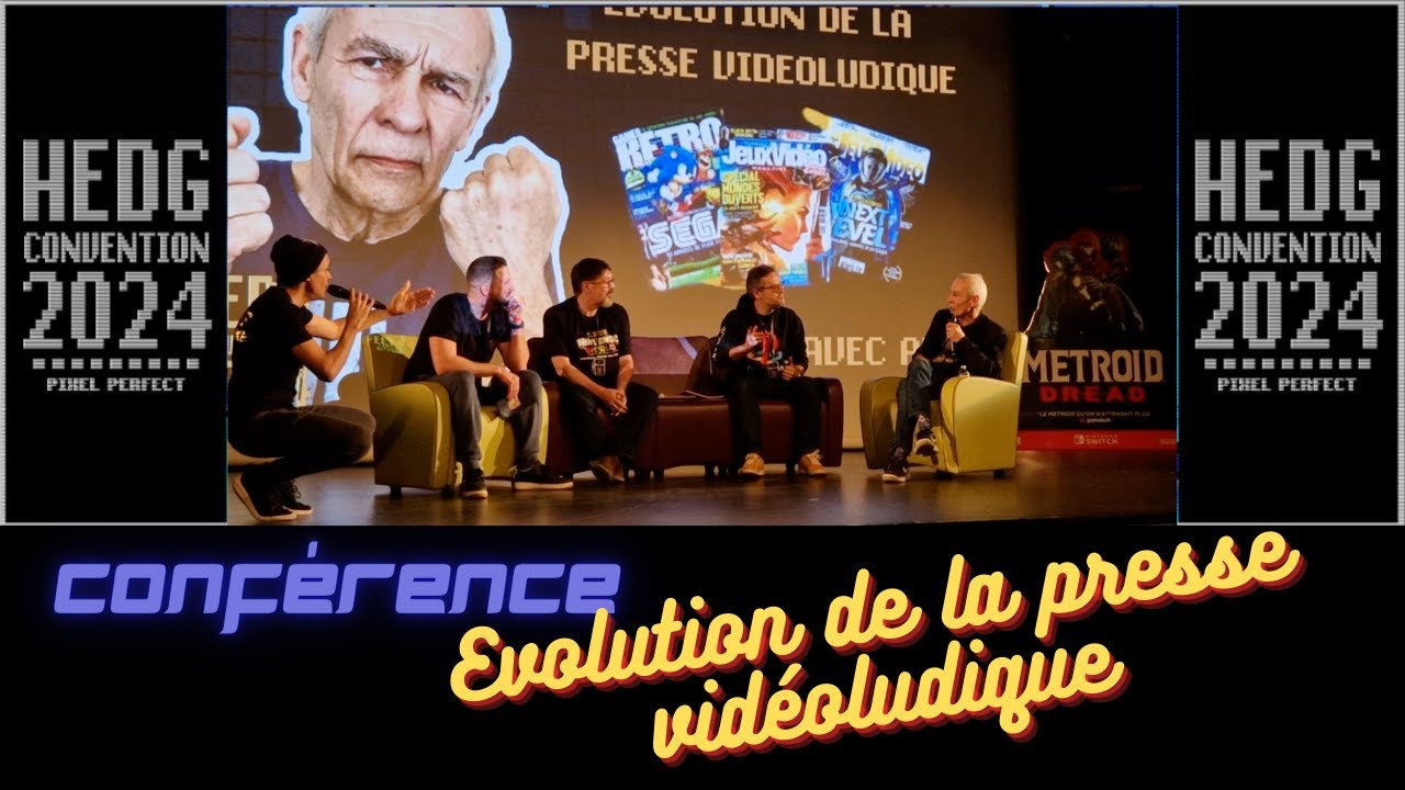CONFERENCE : EVOLUTION DE LA PRESE VIDEOLUDIQUE A LA HEDG' CONV 2024