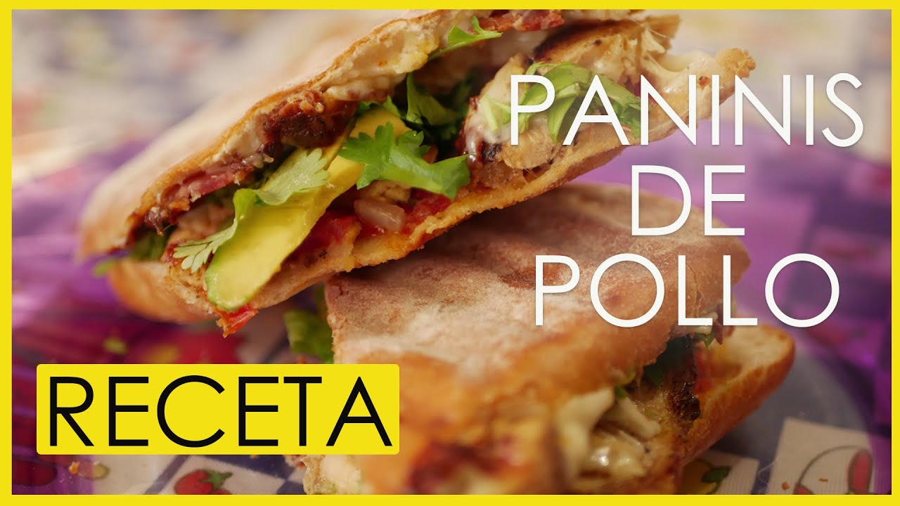 Receta Paninis de Pollo en PARRILLA PANINI RCA | Ana Angel