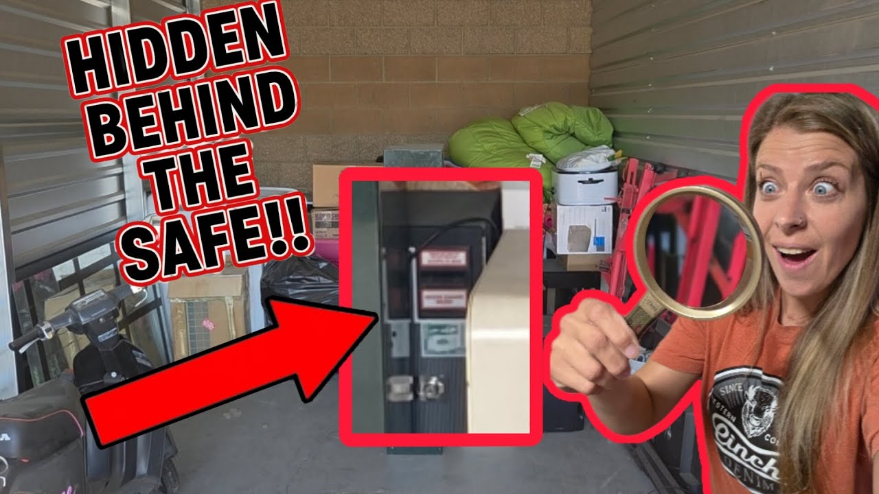 What was HIDDEN behind the GUN SAFE in this Storage unit?! #new #unboxing #storageauctions 