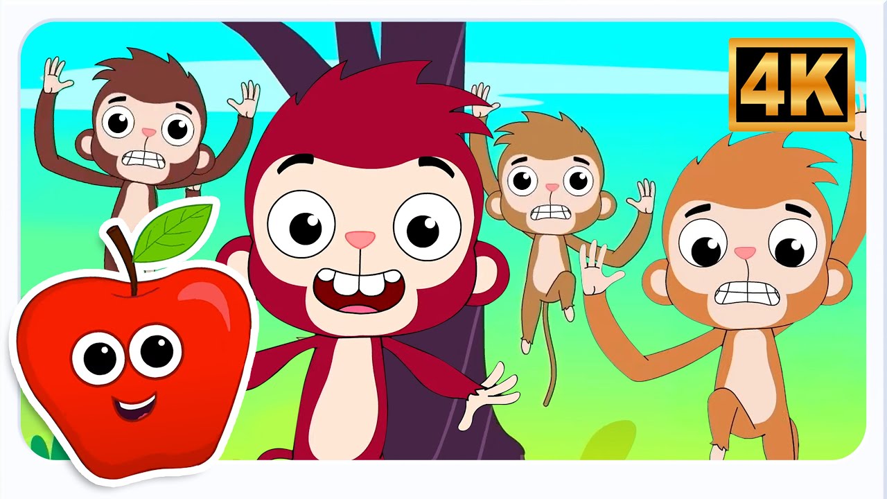 Five Little Monkeys - Nursery Rhymes & Baby Songs by Mr Fruit