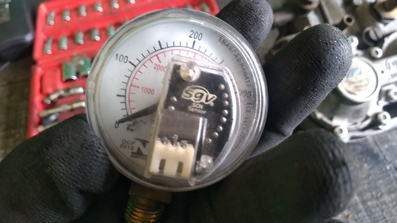 caixinha do GNV não marca quantidade de gaz.