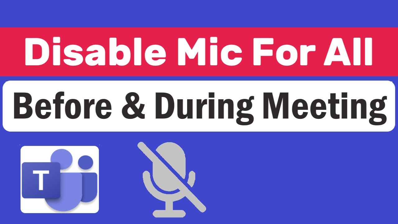 How to Disable Mic for all Attendees in Microsoft Teams | How to mute all participants in Teams