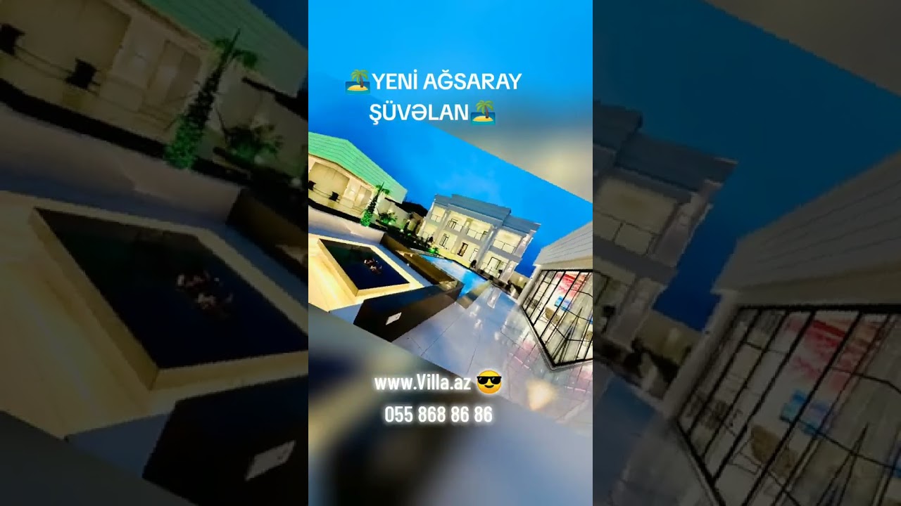 🏝️Azerbaijan New Modern Villa for Sale in Shuvelan, Baku city villas 🏝️