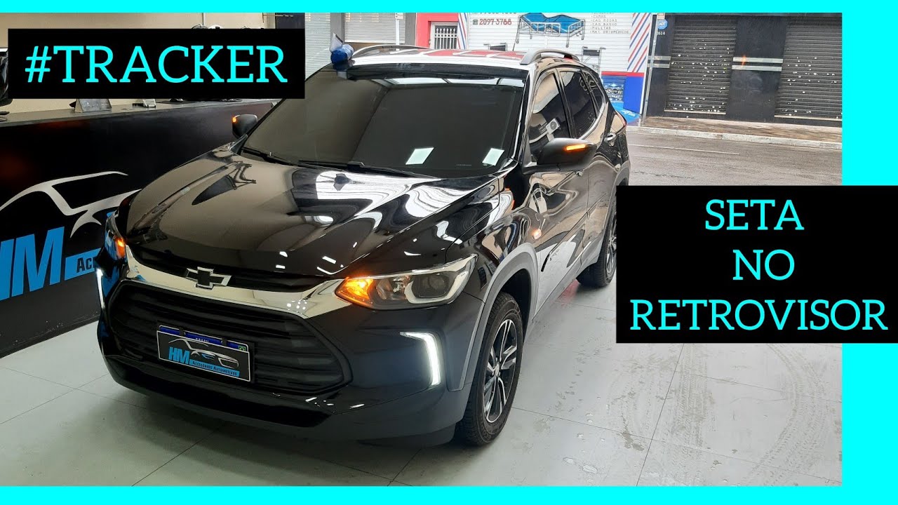 CHEVROLET TRACKER, SETA NO RETROVISOR