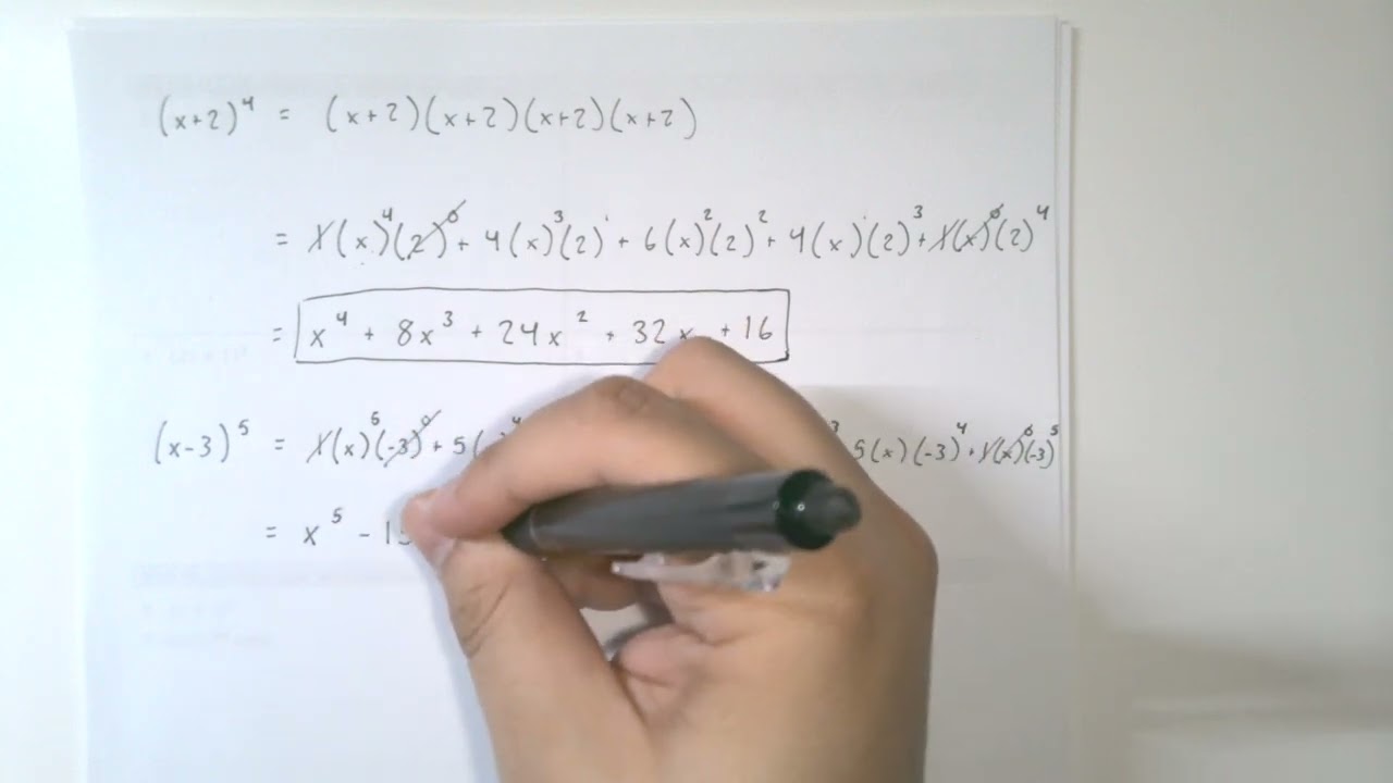 1.11A - Equivalent Representations and Binomial Theorem