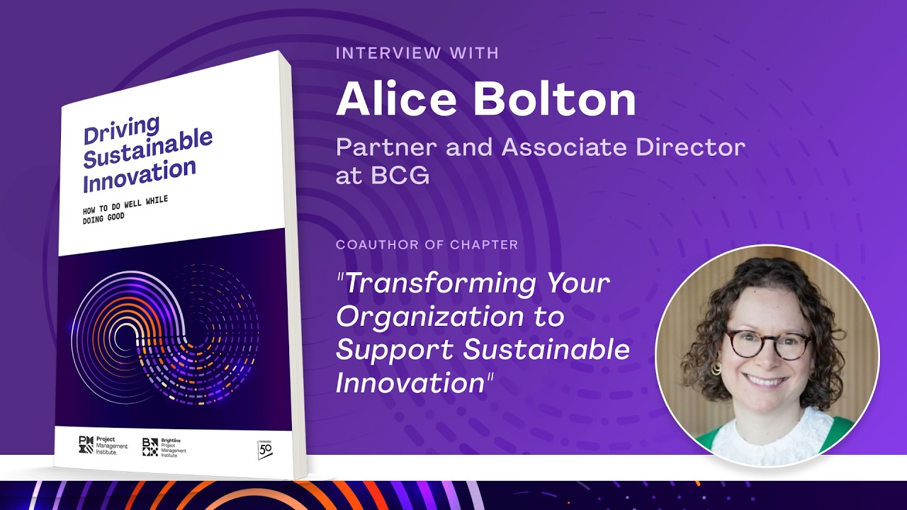 Alice Bolton –  The importance of sustainability across an entire organization.