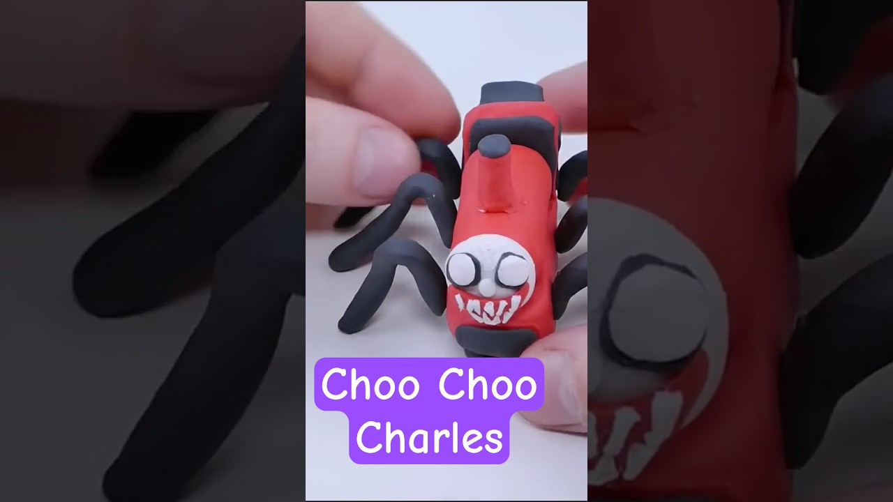 Choo Choo Charles scary train made of clay #choochoocharles