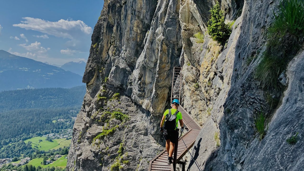 Historischer Klettersteig Pinut - via Ferrata in Switzerland 🇨🇭