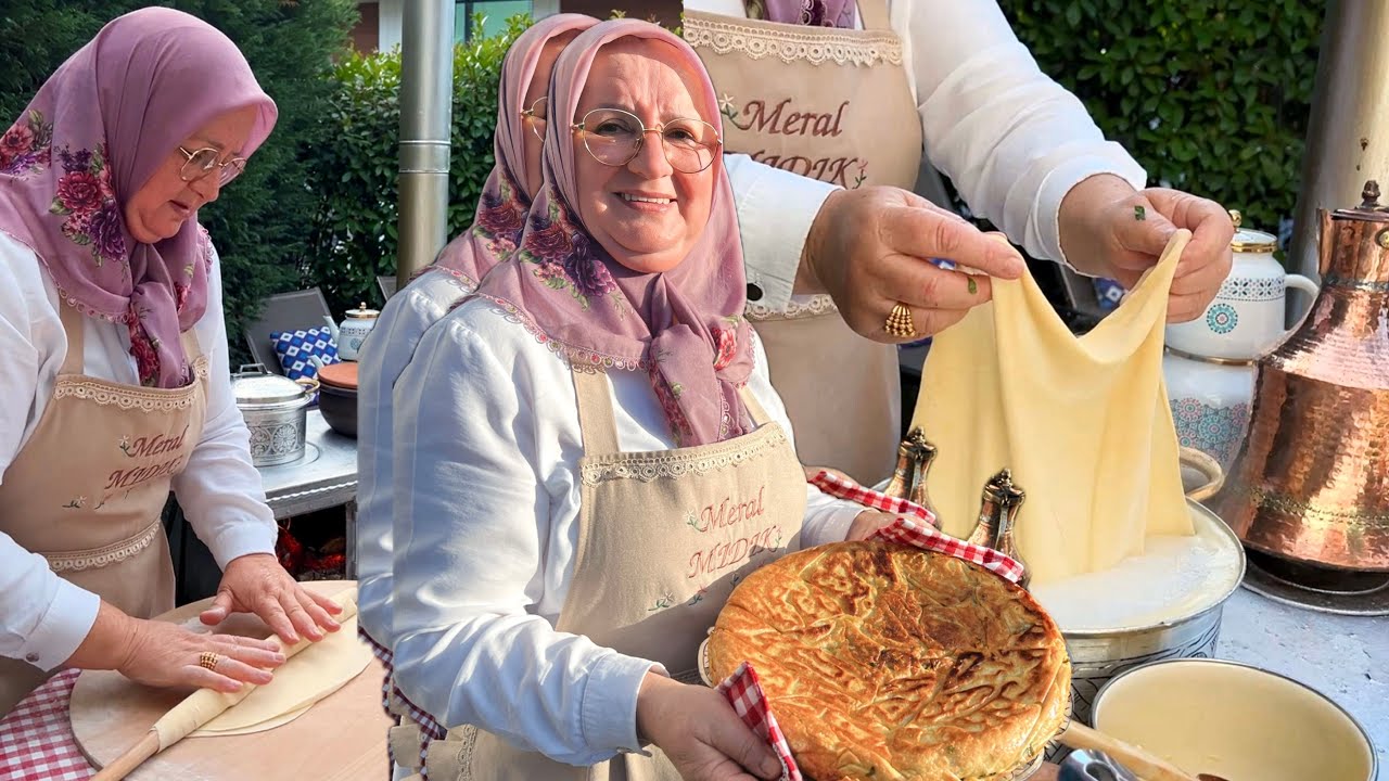 Meral Mıdık'tan Kuzine Ateşinde Tavada Su Böreği Tarifi / Detaylı Uzun Sessiz Video 