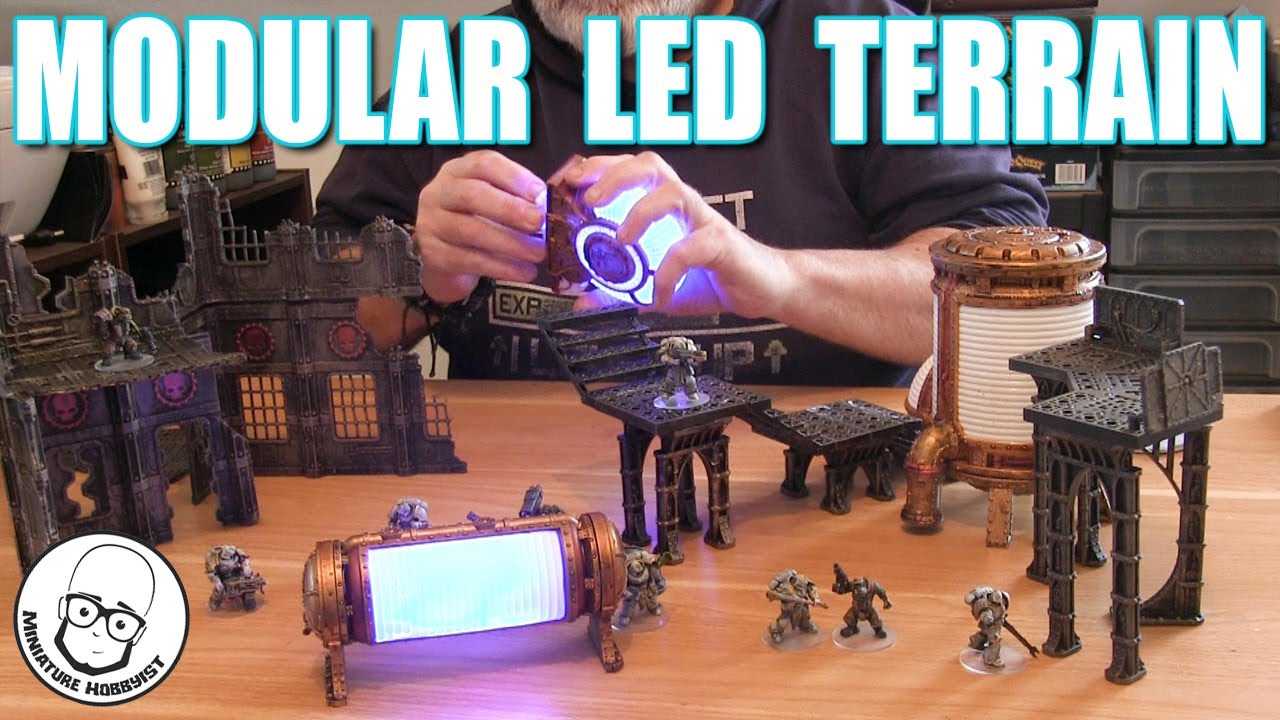 How to Make and Paint Epic Modular terrain with LED's