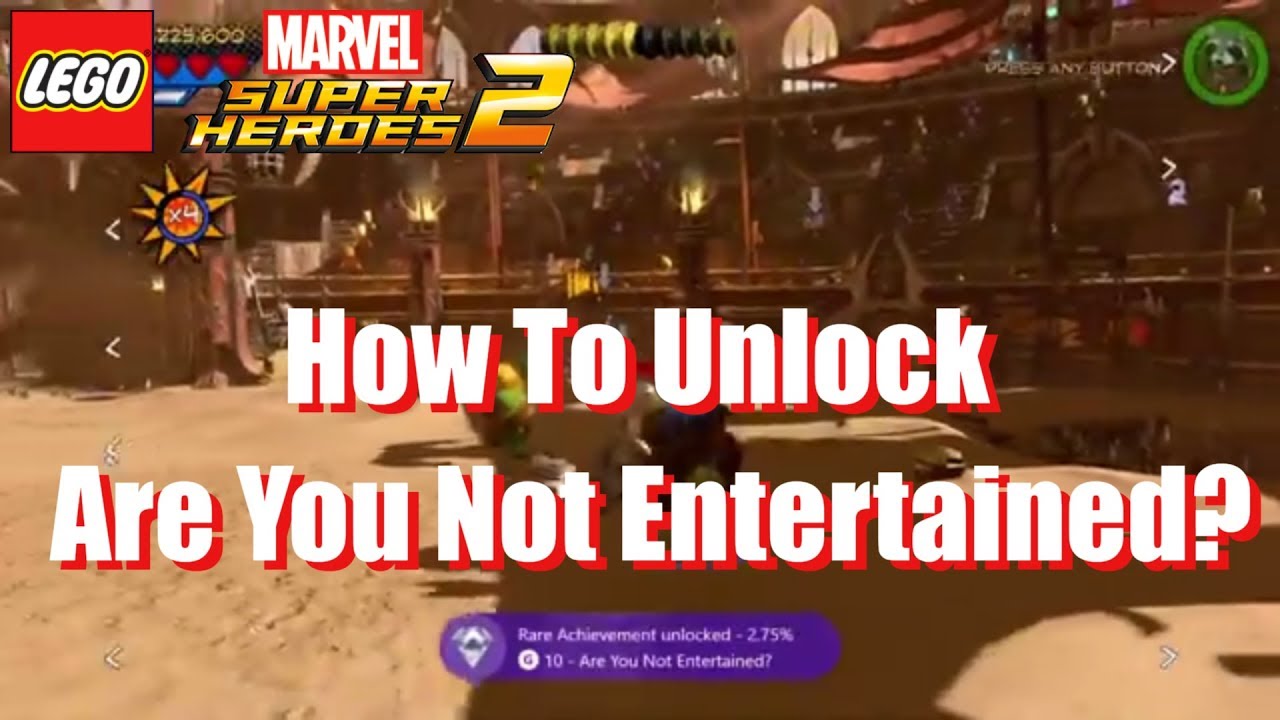 How to get Are You Not Entertained? Achievement / Trophy in Lego Marvel Superheroes 2
