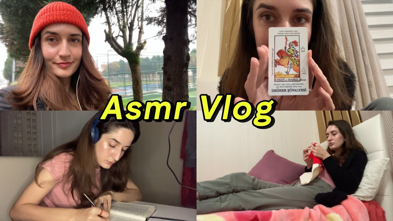 ASMR | Örgü işleri,yürüyüş ve tarot yorumlama 🤩