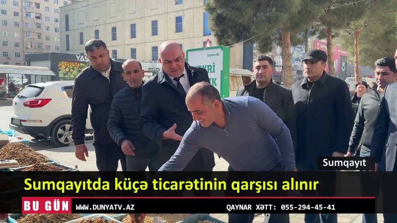 Sumqayıtda küçə ticarətinin qarşısı alınır