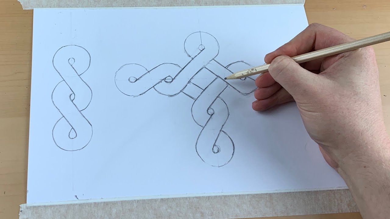 Easy. Drawing Viking/Celtic knot band tattoo art