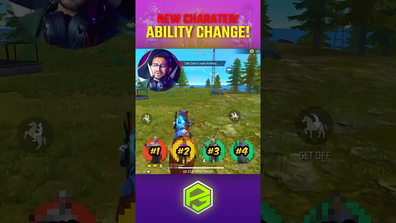 New Secret Character Skill Ability Changes in Garena Freefire OB53 Update🔥l #shorts #freefire