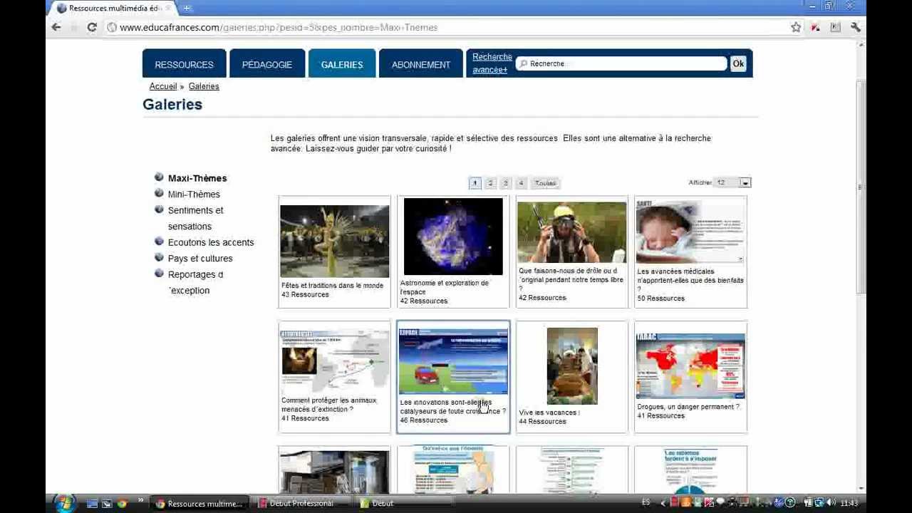 ressources fle- maxi-th&egrave;mes educafrances.com