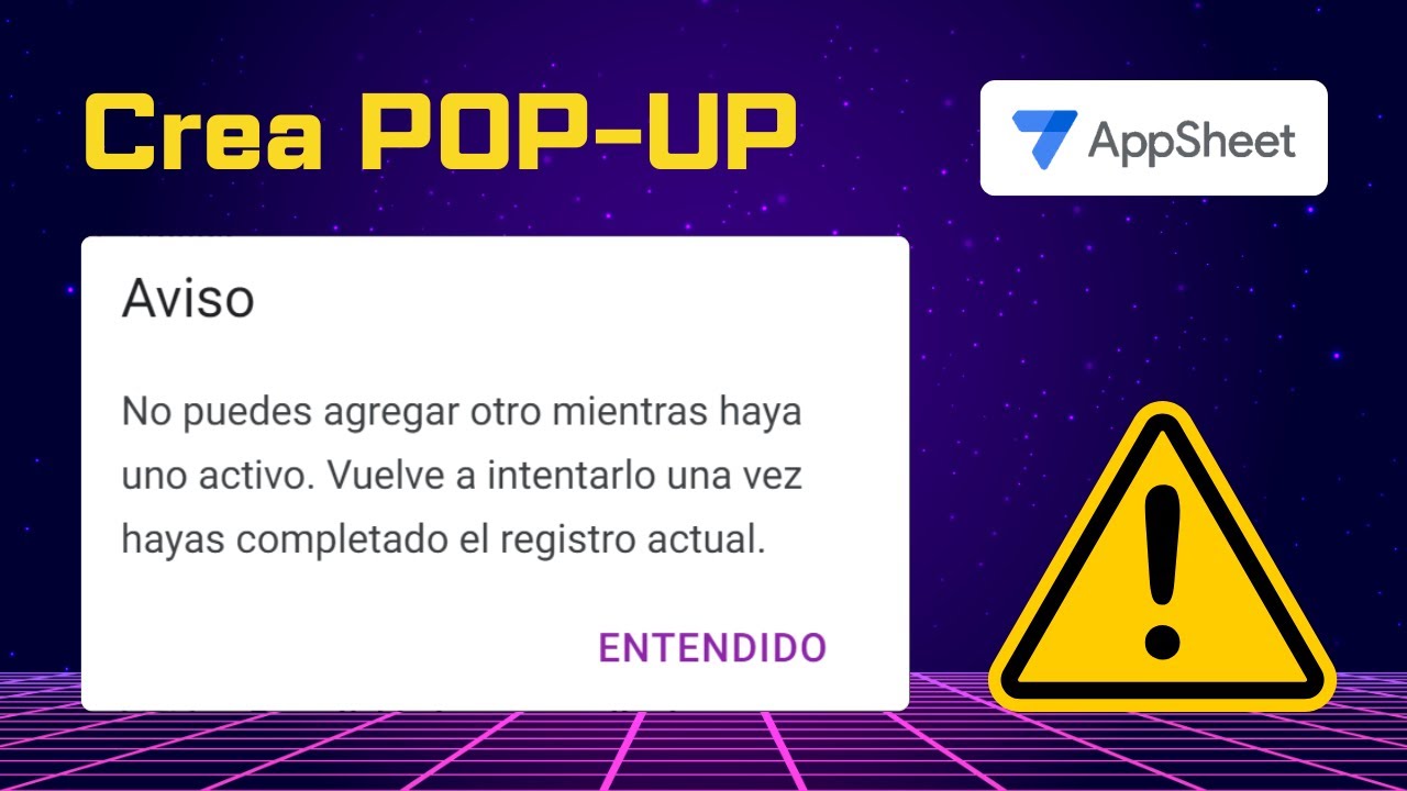 Aprende sobre MENSAJES DE CONFIRMACIÓN | #appsheet