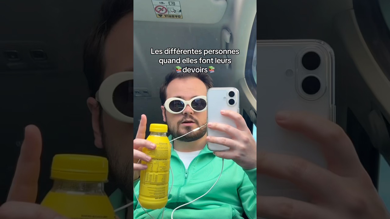 Les diff&eacute;rentes personnes quand elles font leurs devoirs